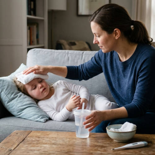 How to Comfortably Reduce a Child’s Fever Safely Without Medicine