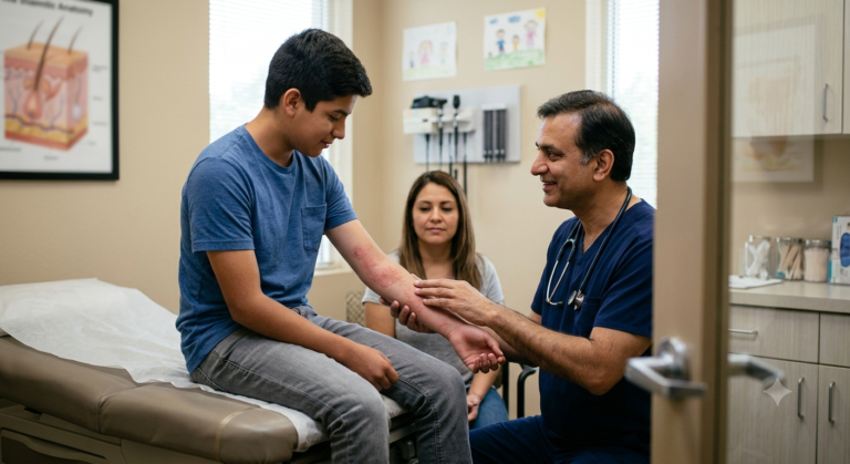 When Should I Take My Teen to A Pediatrician in Sugar Land for A Skin Rash?